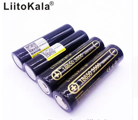 4PCS 100% Original LiitoKala Lii-35A 18650 3500mAh Rechargeable Battery 3.7v Li-ion Batterie 18650 Battery/UAV