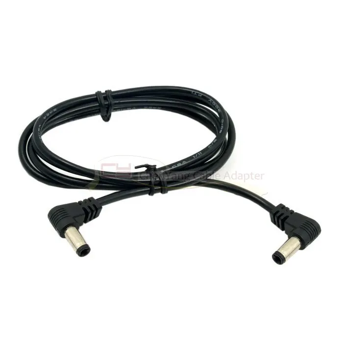 General DC Power 5.5 X 2.1mm / 2.5mm Male To 5.5 2.1/2.5mm Male Plug 22awg Power Cable Right Angled 90 Degree 50cm 100cm 2m 3m