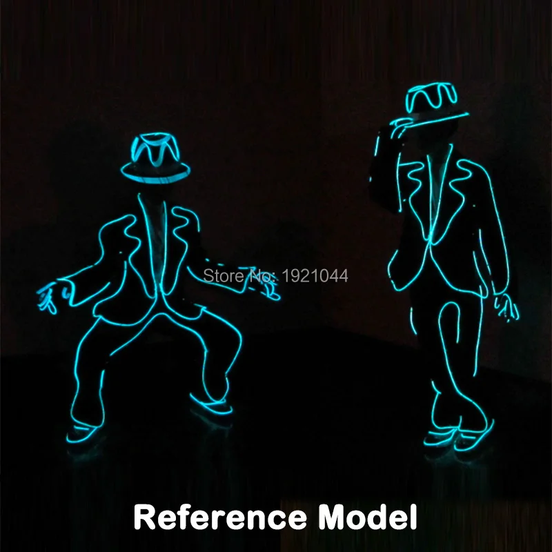 EL Clothing Luminous Costume LED Suits for Children birthday party decorations kids Stage Performance
