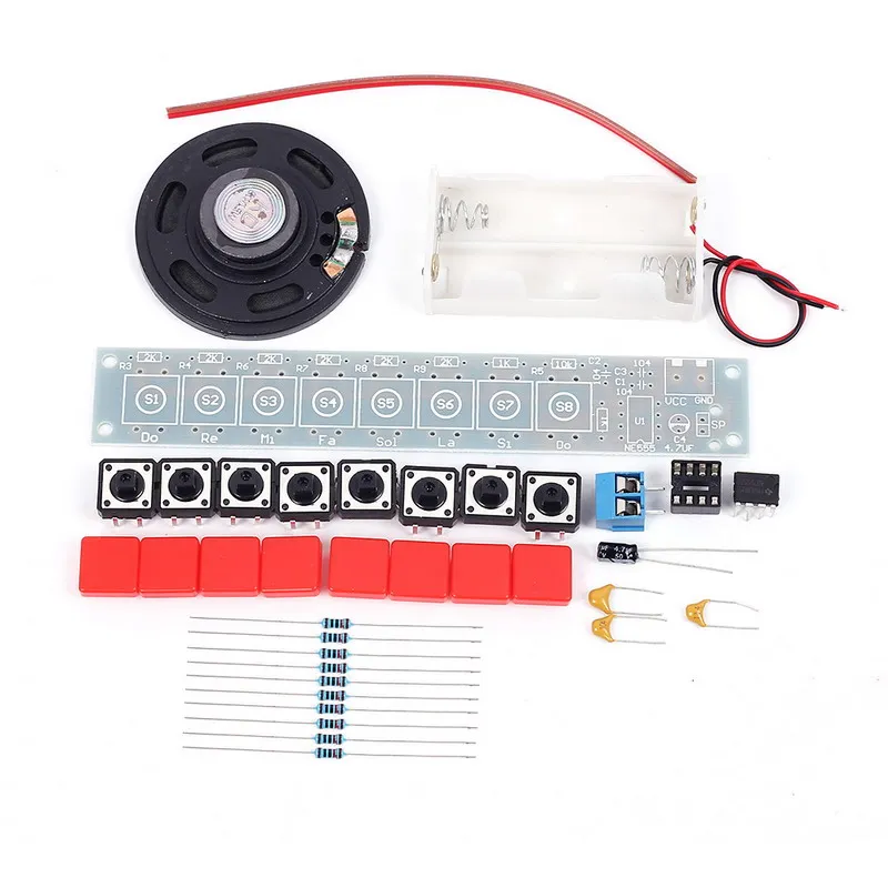 NE555 DIY Electronic Kit Piano Organ Player DIY Soldering Project Practice Suite Component Welding Practice Learning