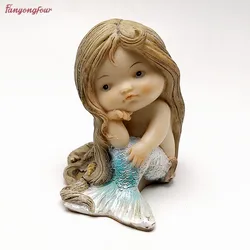 3D beautiful mermaid silicone mold soap jelly chocolate silicone mold making crafts gypsum resin mold