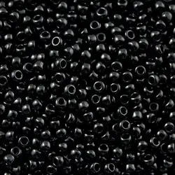 16g 1000pcs 2mm 12/0 Black Color Round Opaque Loose Spacer Beads Cezch Glass Seed Bead Handmade Jewelry Making DIY Garment Bead