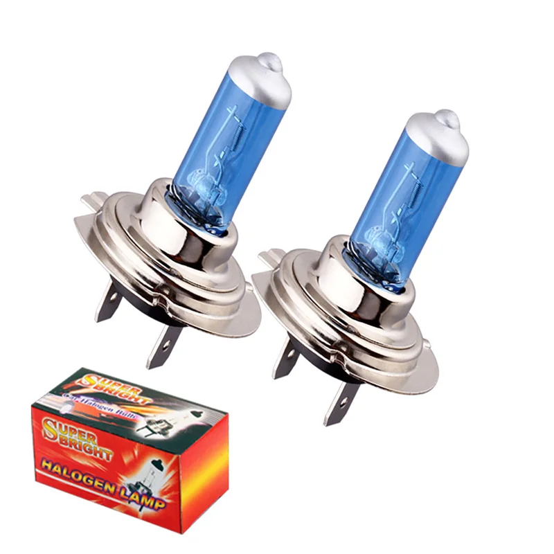 2pcs 24V H7 100W Halogen Bulb Super Bright Fog Lights High Power Car Headlight Lamp Car Light Source parking White 5500K