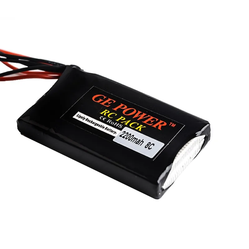 1pcs Li-Polymer 2S 7.4V 2200MAH 8C Lipo Battery For Flysky GT3B T6 / Futaba 14SG 2.4Ghz FASSTest 14ch t10J Transmitter