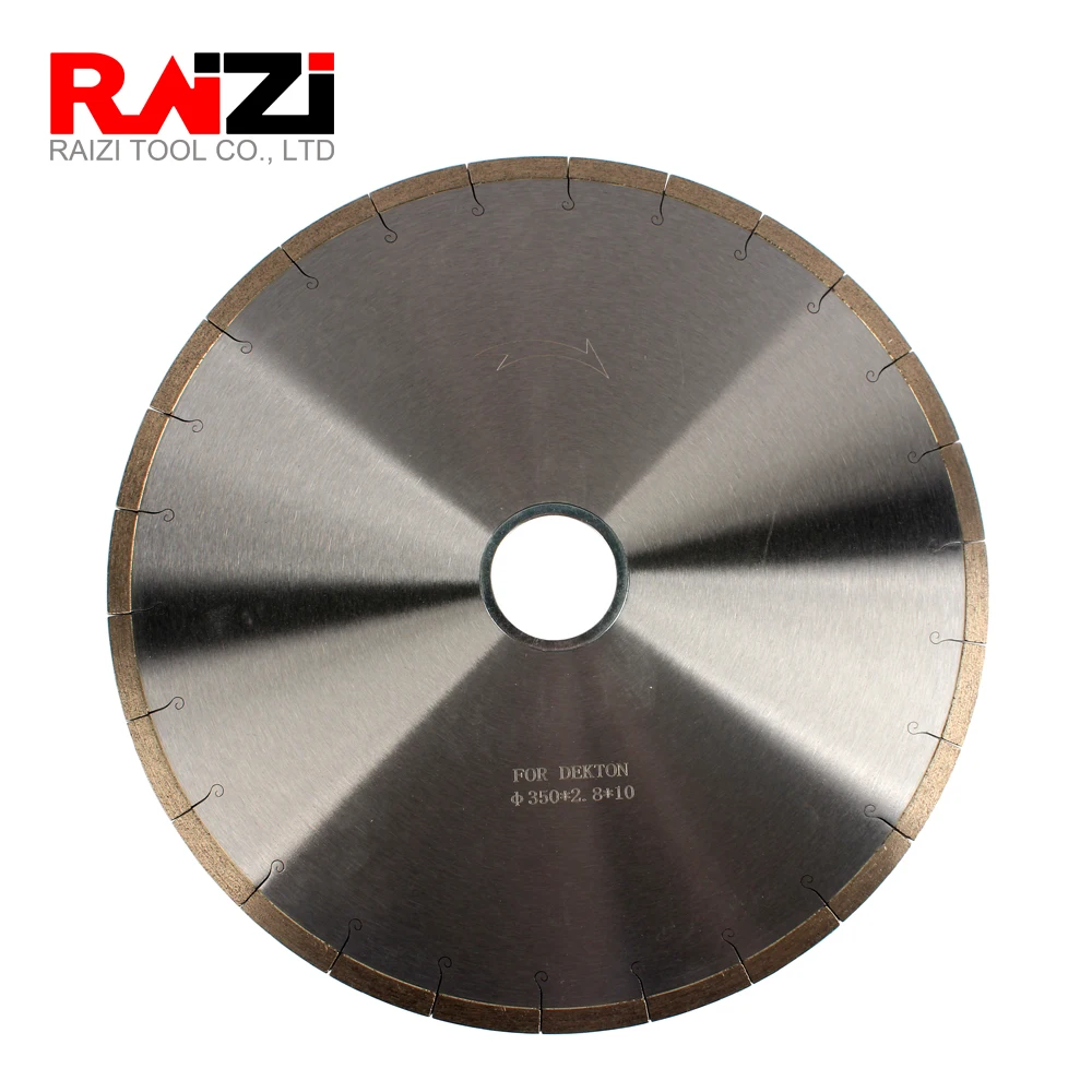 Imagem -03 - Raizi 14 Polegada 350 mm Diamante Ponte Viu Lâmina de Corte Disco para Porcelana Dekton-melhor Qualidade