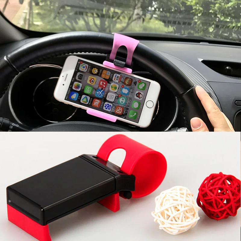 Universal car phone holder steering wheel clip bracket for Peugeot Mazda 2 3 5 6 CX5 CX7 CX9 Atenza Axela