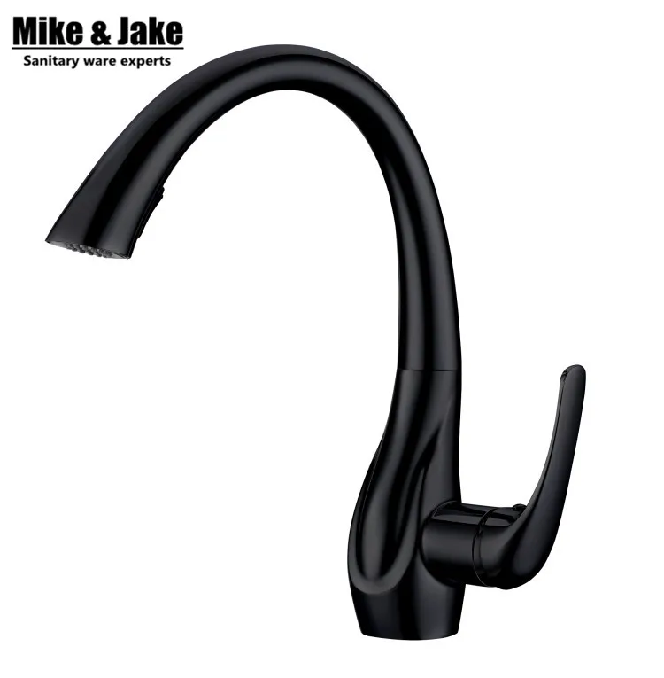 

Black pull out kitchen faucet pull down sink swan faucet kitchen tap torneira cozinha kitchen mixer tap