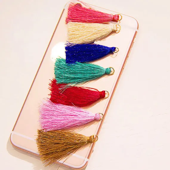 150pcs of 50MM Mix Colors Artificial Silk Tassels,Tassels Charm Pendant, Rayon Tassels Charm Pendant