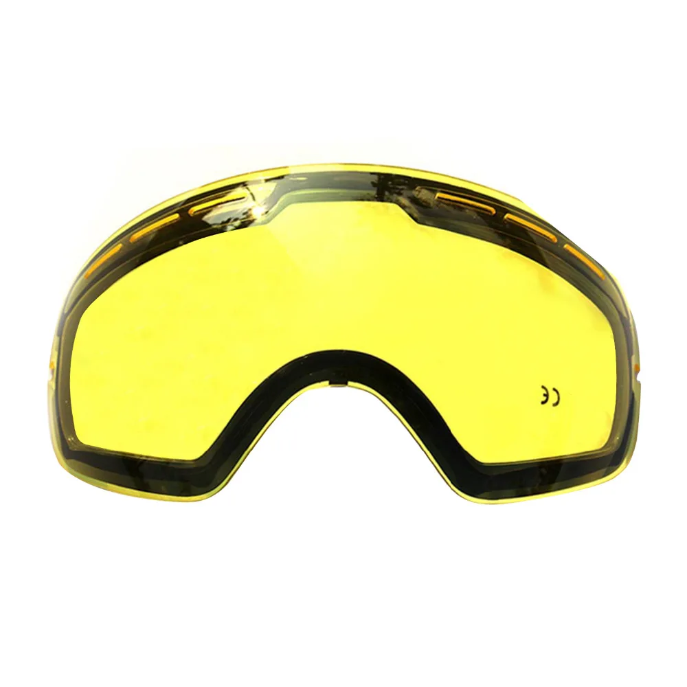 

Hot !Double Brightening Lens For Ski Goggles Night Of Model Number GOG-201 For Weak Light Tint Weather Cloudy Ski Mask