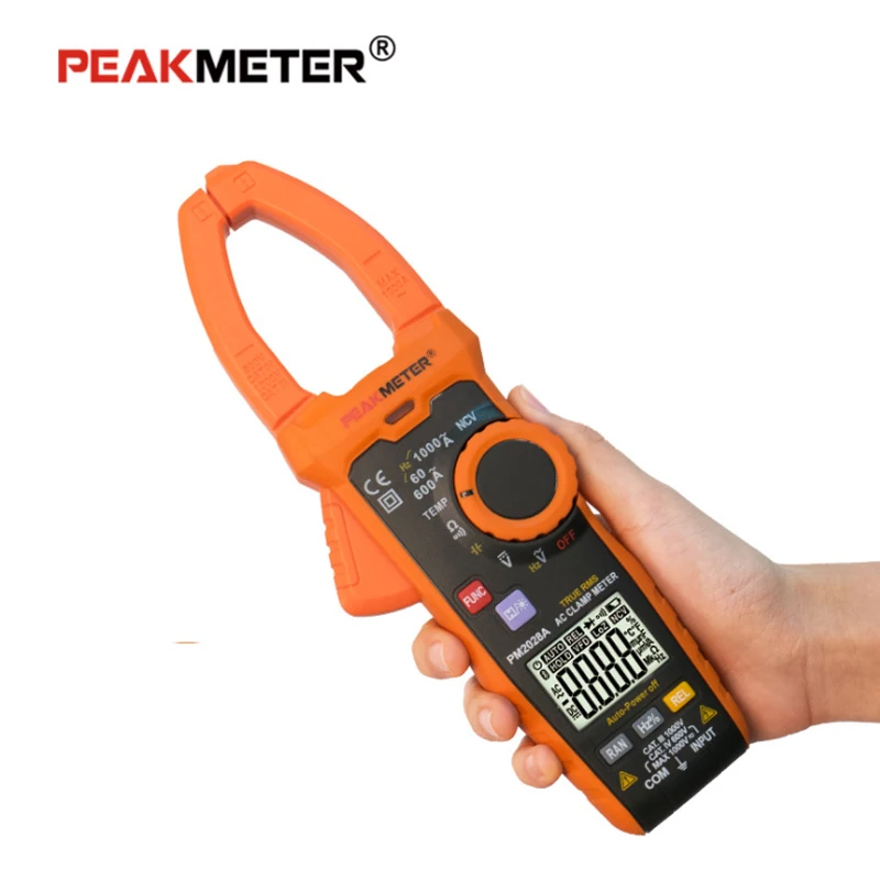 

PEAKMETER PM2028A/PM2028B/PM2028S 6000 counts Clamp Multimeter Ture RMS AC1000A Digital Current Voltage Meter Multimeter