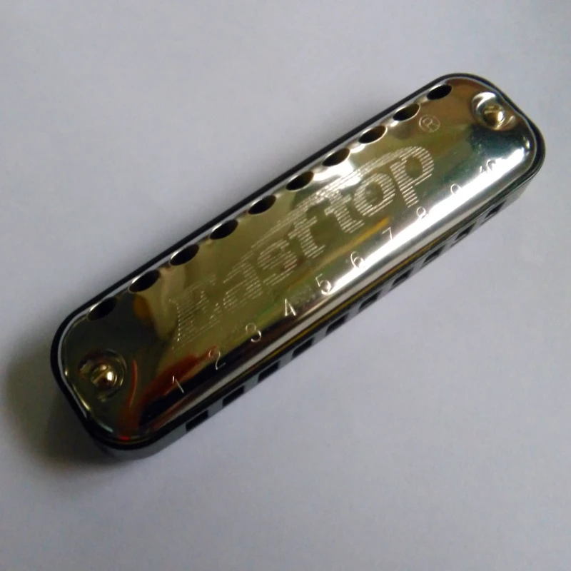 Easttop-harmonica t10-1, 10 hole, C-key, diatonic, mouth organ, instrument, round shape, gift for children