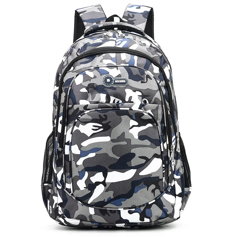 Camuflagem dos homens mochilas de viagem crianças saco de escola legal menino militar sacos de escola para adolescentes meninos meninas escola mochila sac