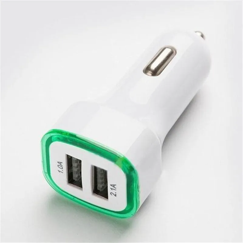 Mới Đa Năng Sạc Điện Thoại Di Động 2.1A LED USB Dual 2 Cổng Nóng Adapter Ổ Cắm Sạc Trên Ô Tô Cho Iphone/Samsung/HTC