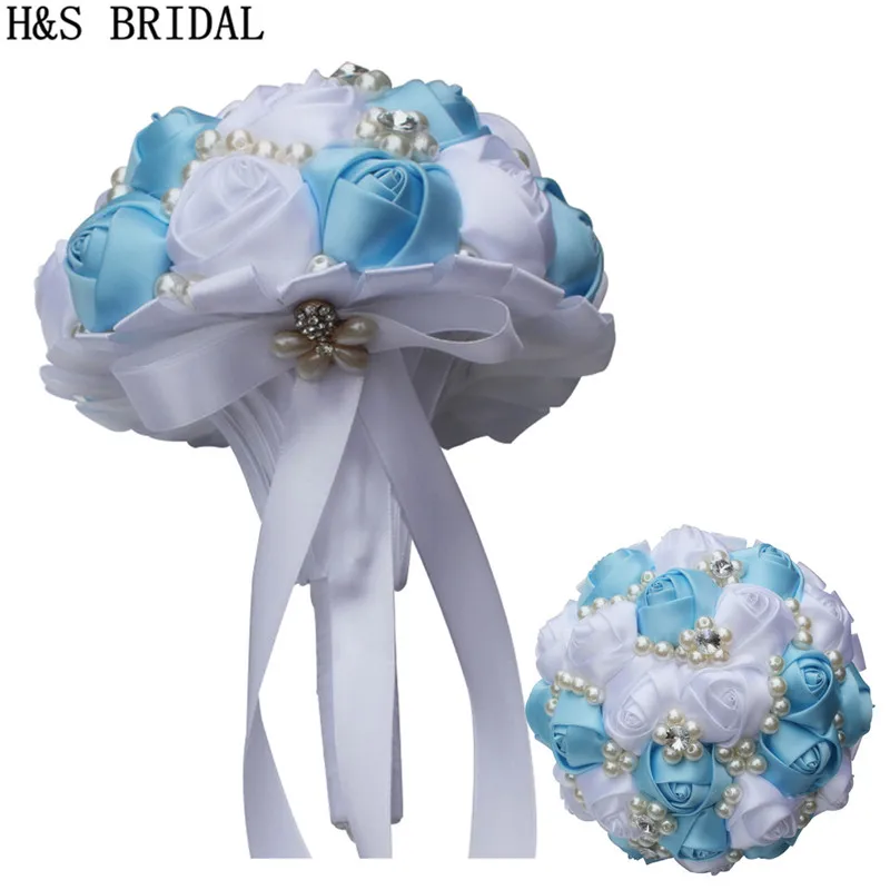 

H&S BRIDAL Pearls Wedding Bouquet wedding accessories Bridal Bouquets Artificial Wedding Bouquets matrimonio