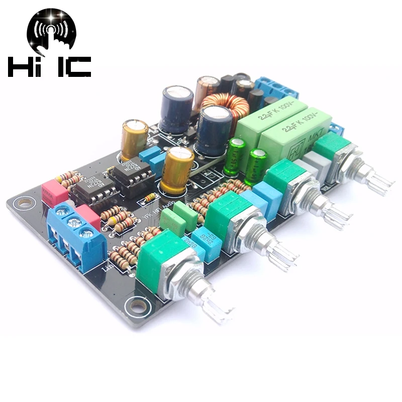 DC12V Màu Ban Xe Tông Ban Xe Khuếch Đại Preamp AD827 OPA2604 Đơn Điện Preamp Màu Miễn Phí Vận Chuyển