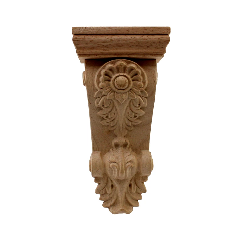 VZLX Wood Home Decoration Accessories Wooden Cupboard Doors and Windows Small Decorative Floral Applique Mini Crossbow Kawaii