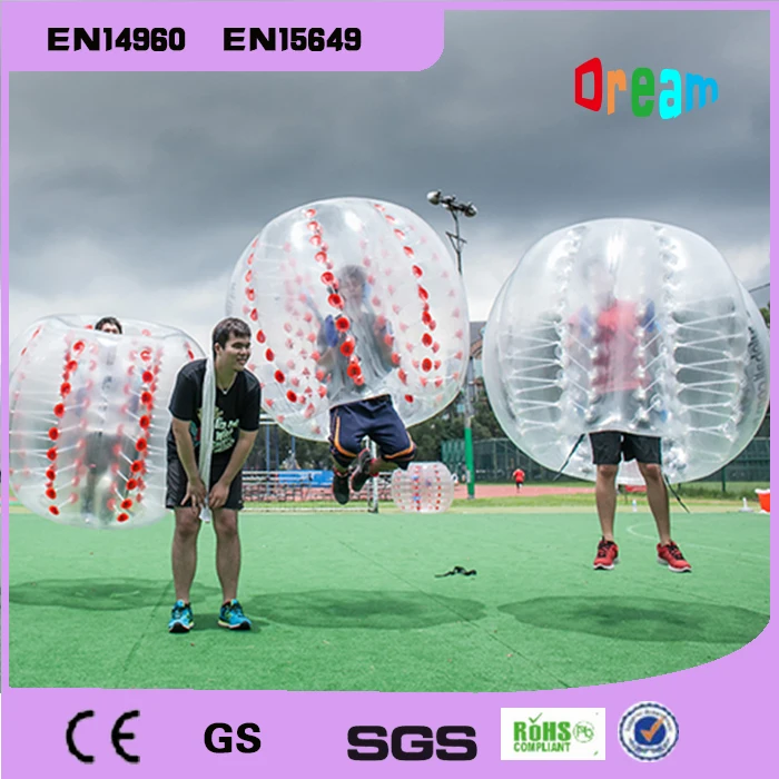 

Free Shipping 0.8mm PVC 1.5m Bubble Football Bubble Soccer Ball Inflatable Bumper Ball Inflatable Ball Air Soccer Ball