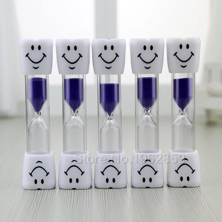 20pcs/10pcs Dental Children Kids Toothbrush Timer 3 Minutes 2 Minutes Smile Sandglass Tooth Brushing Hourglass Gift Sand Clock