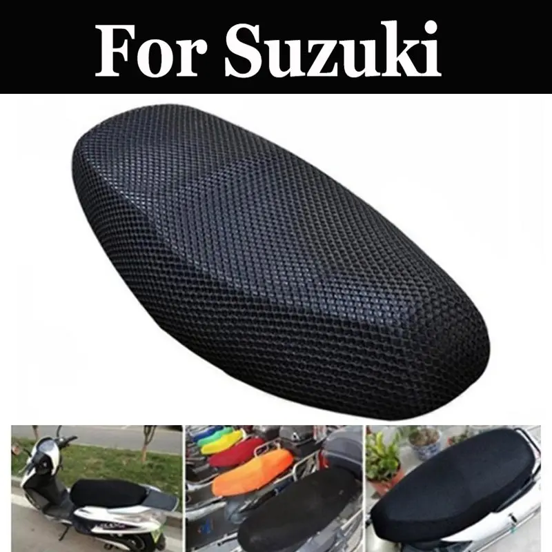 51x86cm Motorcycle Electric Bike Net Seat Cover Mesh Durable For Suzuki Intruder C800 M1500 M800 Ls650 Gt250 250x7 380 500b 550