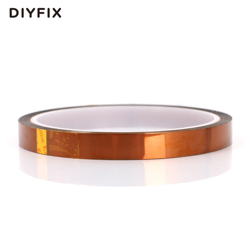 DIYFIX 10 ملليمتر × 33 متر شريط بوليميد مقاومة للحرارة عالية درجة الحرارة لاصق العزل الشريط ل BGA PCB SMT