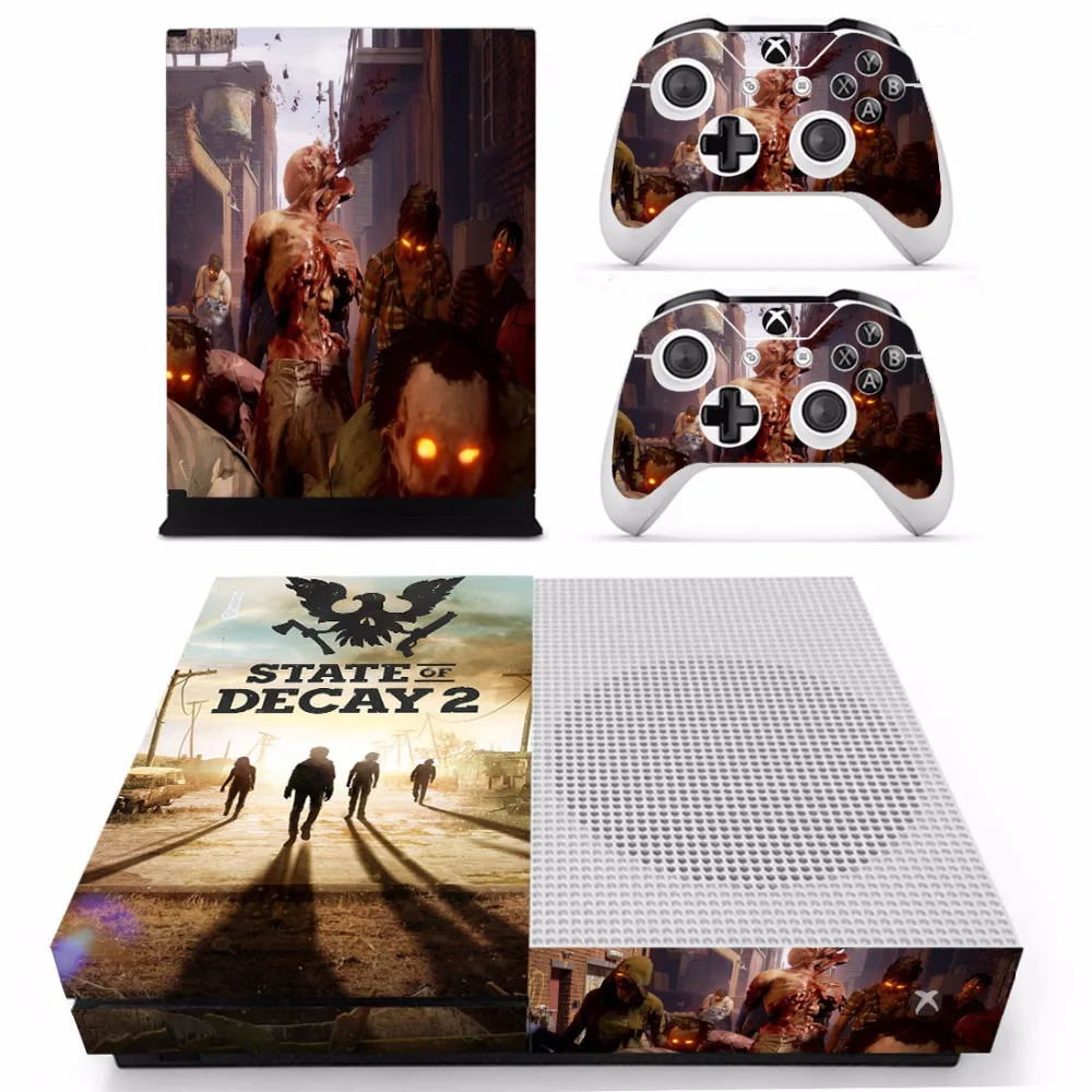 เกม State Of Decay 2ผิวสติกเกอร์รูปลอกสำหรับ Microsoft Xbox One S คอนโซลและ2ตัวควบคุมสำหรับ Xbox One S สกินสติกเกอร์ไวนิล