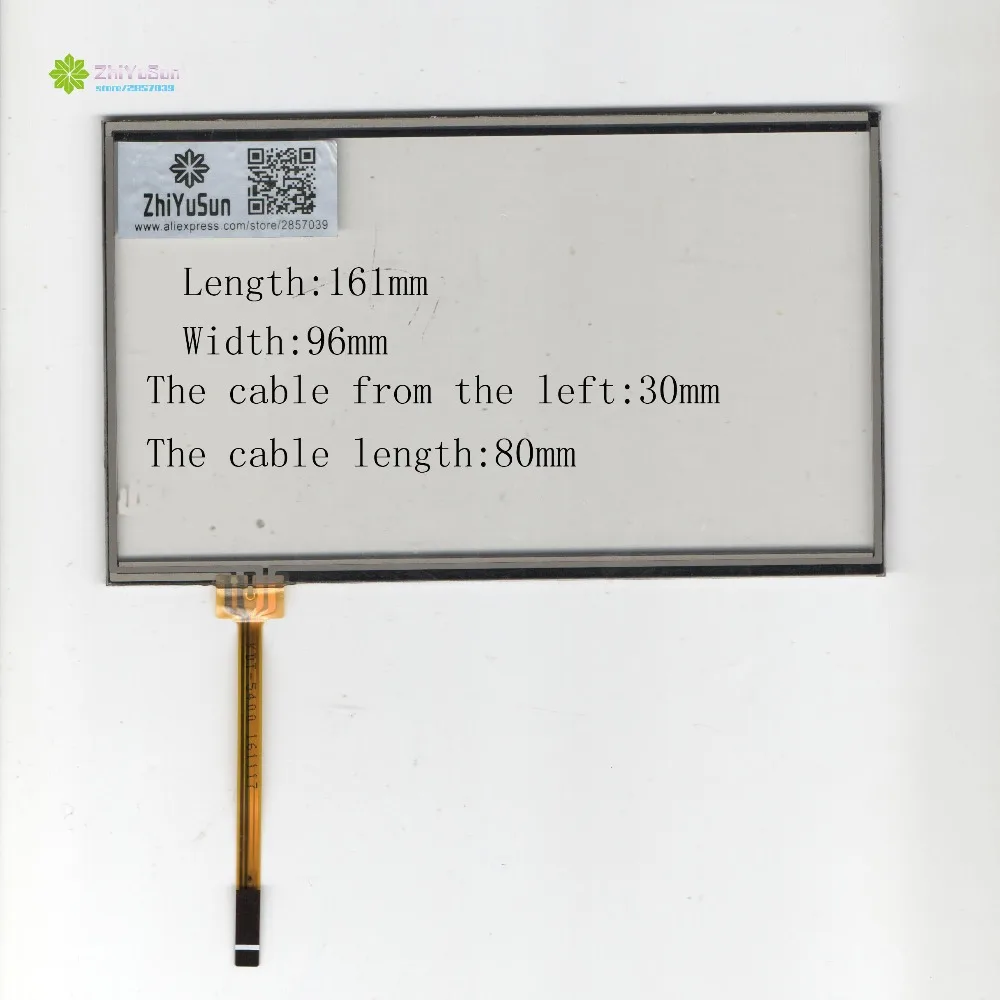 

ZhiYuSun 161mm*96mm KKDT-540 7inch 4lines NEW touch screen panel 161*96 TOUCH glass sensor for DVD car the cable length 80mm