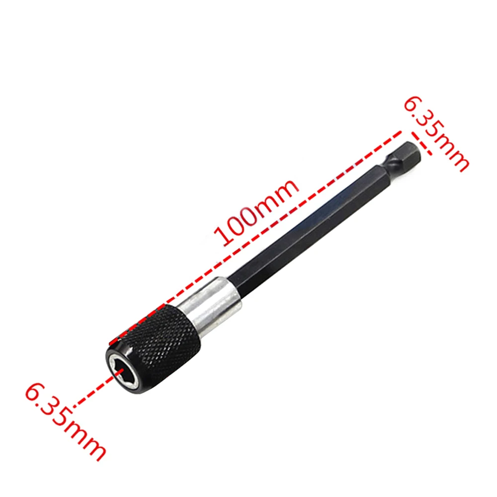 1 Pc 100mm/150mm 1/4Inch Socket Drive Extension Bar Hex Shank Quick Release Magnetic Screwdriver Bit Holder Tool Dropshipping B3