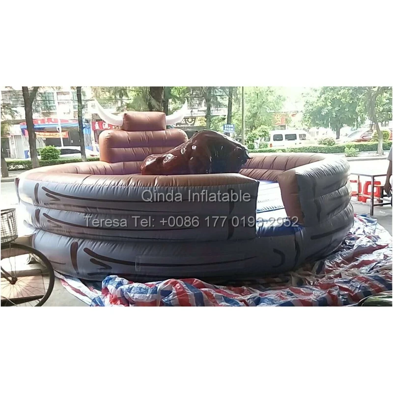 2017 Hot Sale Inflatable Machine Mechanical Bull Mat Inflatable Rodeo Riding Bull Rides Mat Only The Mat