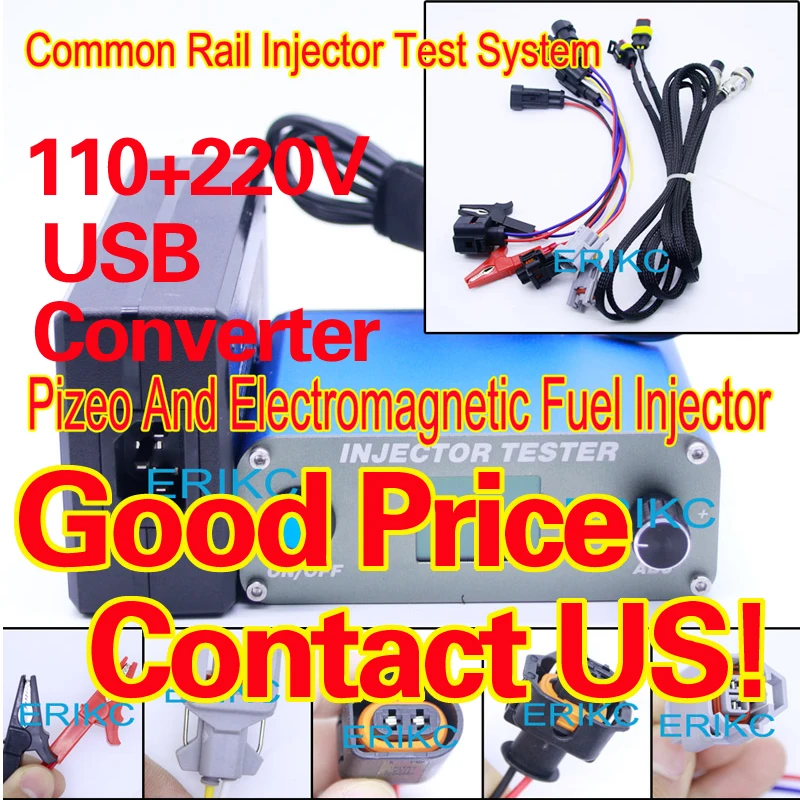 

ERIKC Kw608 CRI100 fuel diesel piezo injector test Usb Electromagnetic Piezo Injector Tester piezo common rail injector tester