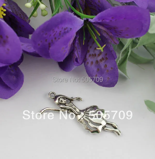 

30Pcs Tibetan silver dancing girl charms A19218