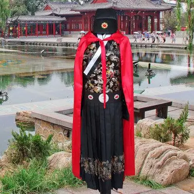 China Ming Dynasty imperial guards uniform Embroidered Dragon Clothes Men Antique Fighter Clothes Ancient Police officer Costume