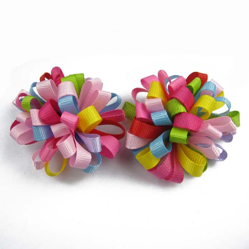 Free Shipping 24pcs/lot  2inch  Hair accessory Solid Grosgrain Ribbon Hairgrips Hair Clips Headwear Barrette