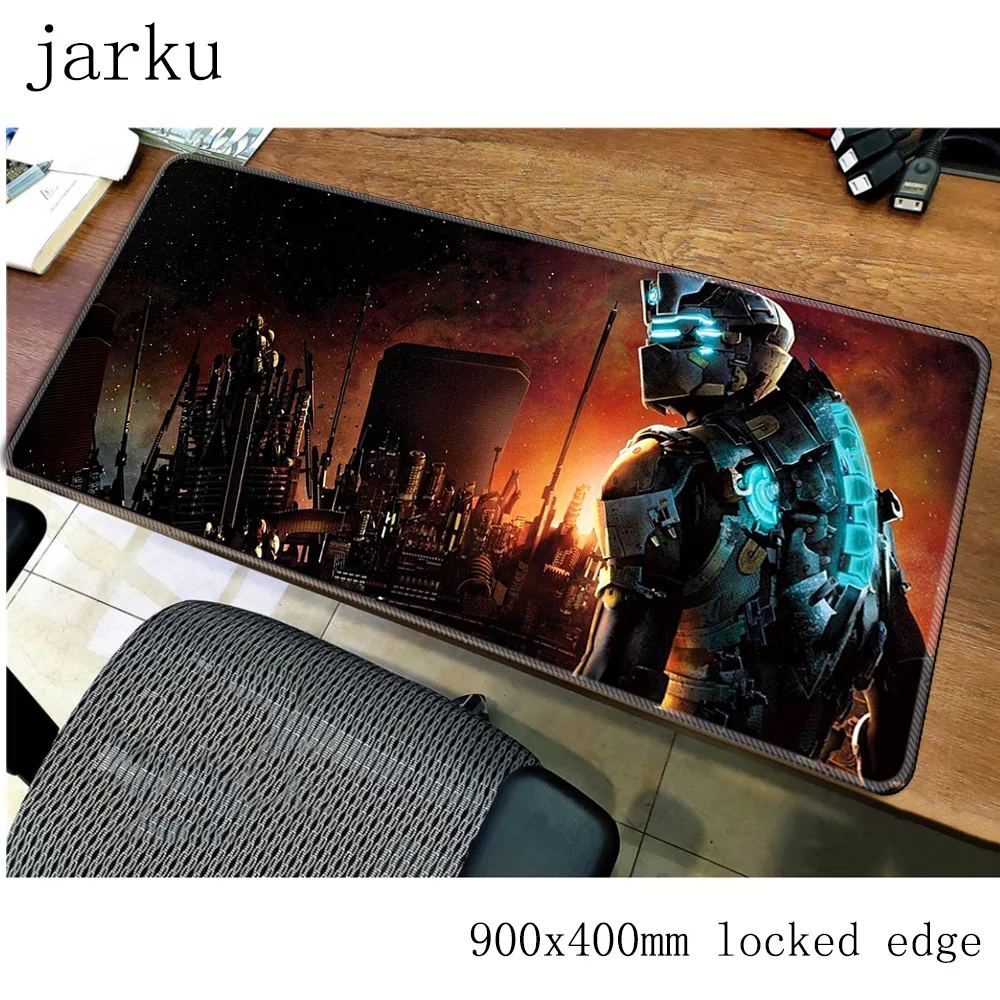 dead space mousepad gamer 900x400X3MM gaming mouse pad large Mass pattern notebook pc accessories laptop padmouse ergonomic mat