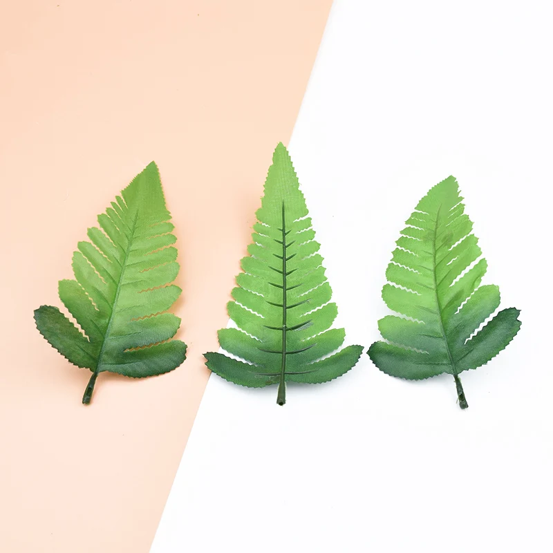 10pcs DIY Decorative Flowers Wreaths Wedding Home Decor Accessories Artificial Plants Silk Leaf Gifts Box Fake Leaves Needlework