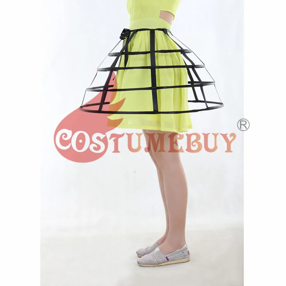 Costumebuy Lolita Dress Vintage Ball Gown Dress Skirt Underskirt Cosplay Petticoat Hoop Skirt Birdcage Bustle Pannier 4 Colors