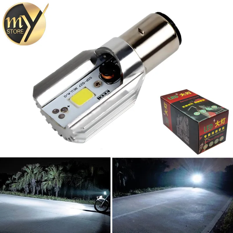 H6 Led Motorcycle Headlight Bulbs COB Led 6-80V 800LM BA20D H/L Lamp Scooter ATV Moto Accessories Fog Lights For Suzuki