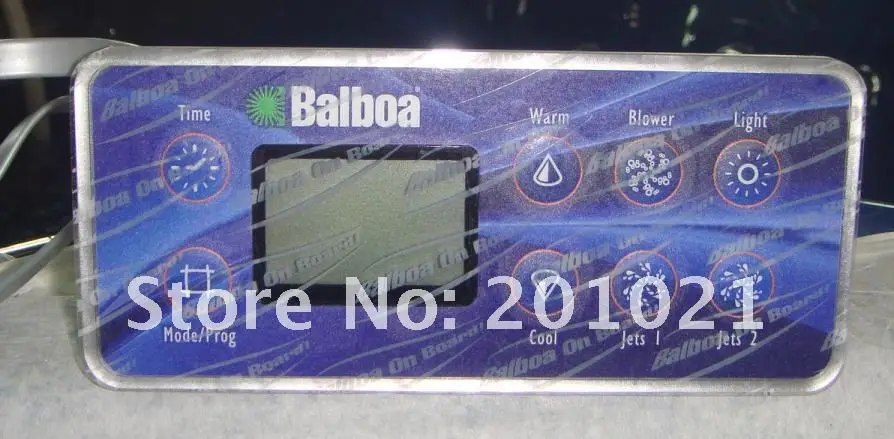 Balboa VL801D Overlay, 8 button display panel