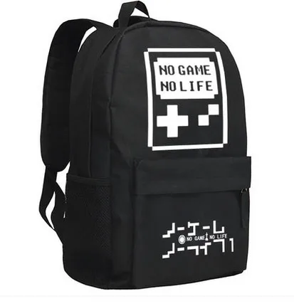 New Anime  game  life Backpack Fashion Luminous Oxford SchoolBag Unisex