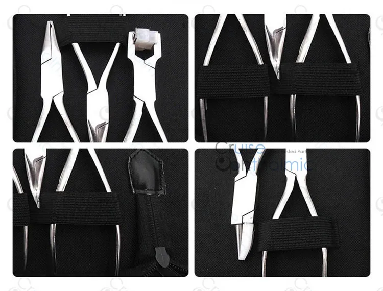 Pack of 5 pcs Multi Optik Kacamata Plier dengan membawa tas JR5C