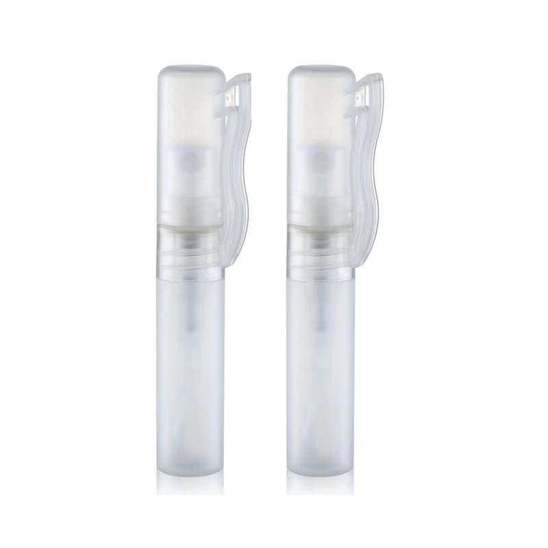 

12pcs/lot 8ml PP Empty Clear Pen Shape Santizier Perfume Spray Bottle with Clips