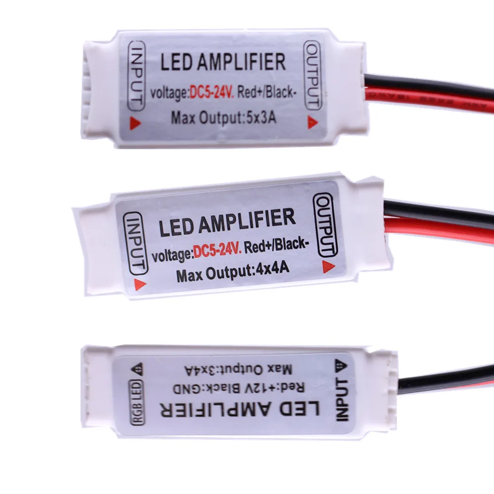 

Led Mini RGB RGBW RGBW+WW Amplifier with 4/5/6 Pin wire DC 5-24V 4CH x 4A for 5050 2835 RGBW LED Strip Light RGB , Good Quality