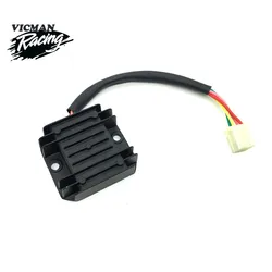 Motorcycle 4 Wires 4 Pins 12 Voltage Regulator Rectifier For 150-250CC Motorcycle Gy6 50 150cc Scooter Moped ATV Aluminium