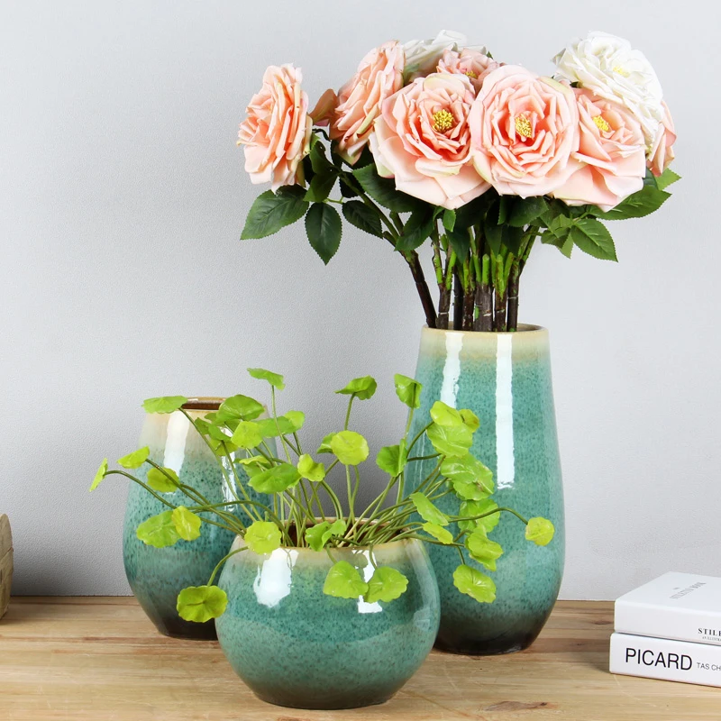 

Traditional Chinese Ceramic vase Originality Dry flowers Like a breath of fresh air Vases Home decoration Bottles