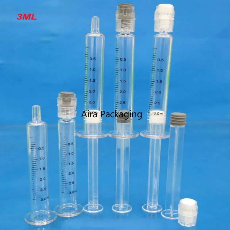 

3ML 50pcs100pcs Disposable Empty Cosmetic Hyaluronic Acid Container Cosmetic Scale Needle/Syringe For Essence Beauty Tool