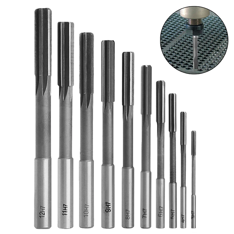 

3-12mm HSS Straight Shank Chucking Reamer Machine Reamer Milling Cutter Tool