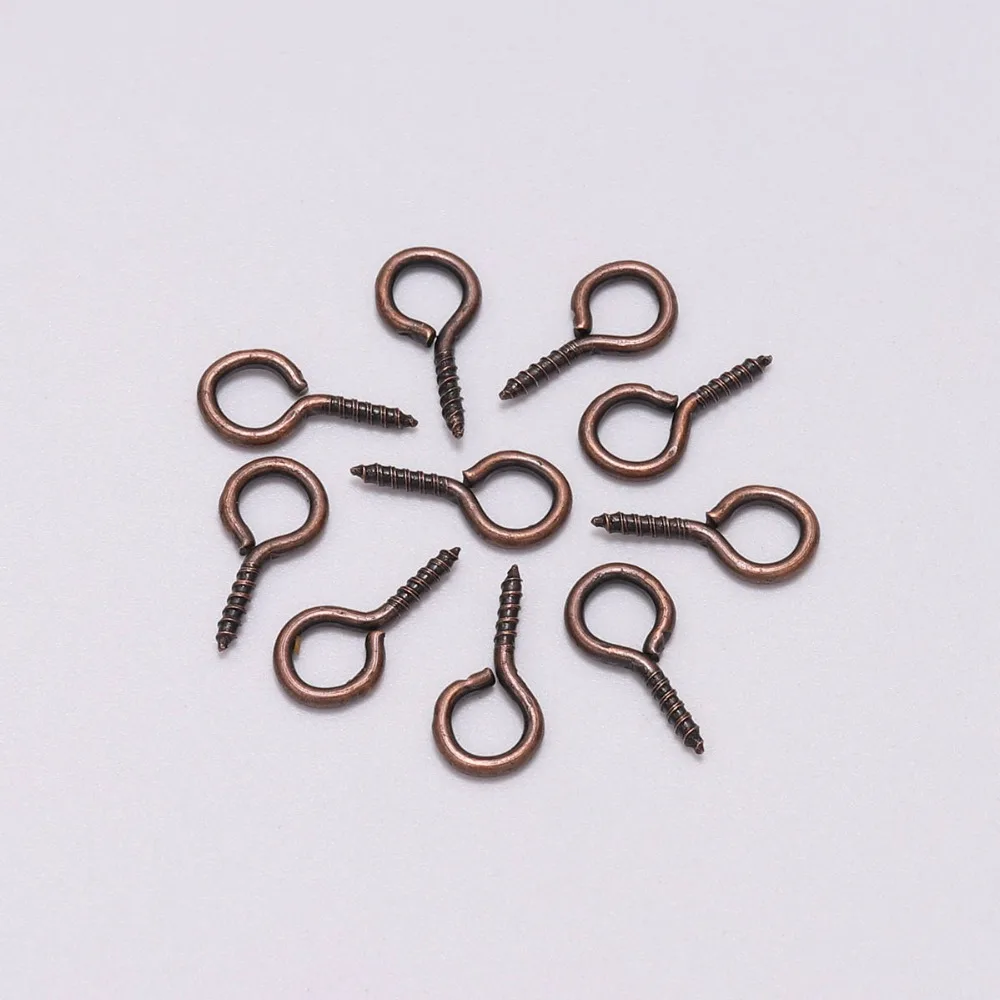 100–200 Stück kleine kleine Mini-Augennadeln, Nietstifte, Haken, Ösen, Schraubgewinde, goldene Verschlüsse, Haken, Schmuckzubehör für die Herstellung von DIY – Detail 11