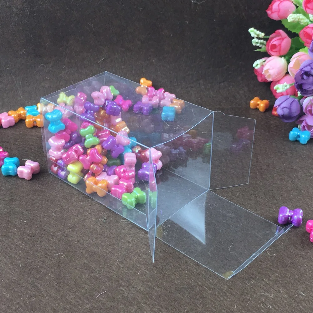 7*7*14cm clear plastic pvc box packing boxes for gifts/chocolate/candy/cosmetic/cake/crafts square transparent pvc Box 50pcs