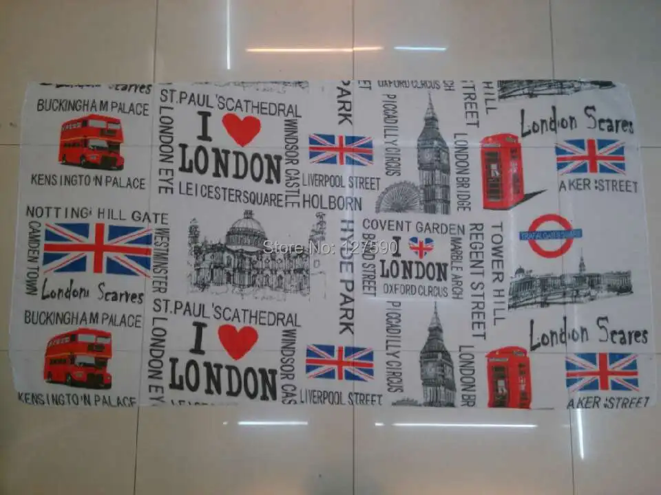 Free shipping! Fashion UK Flag Print London Scares Print Scarf Women Accessories Convent Garden Shawl Women Wraps