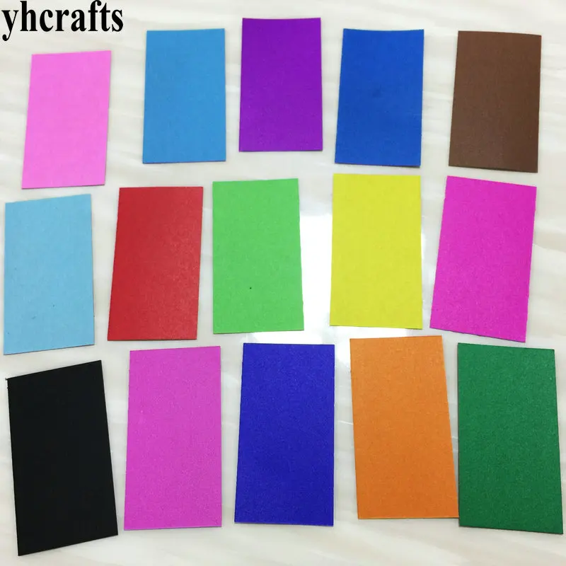 500PCS/LOT.15 color mini colorful cards,Drawing toys Name card Craft material Scrapbooking kit Kindergarten arts and crafts OEM