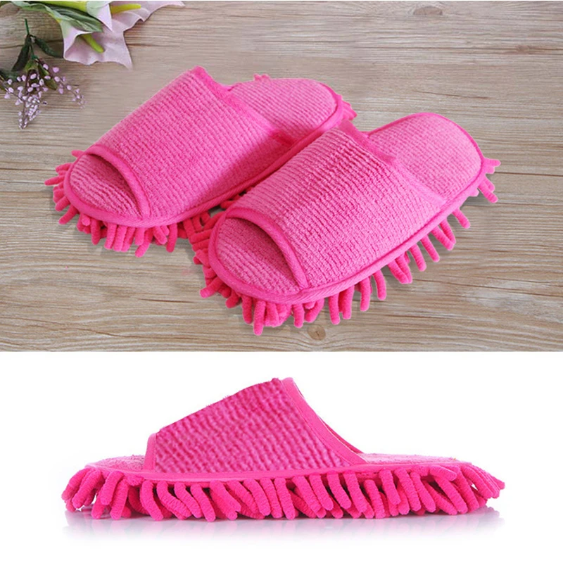 Microfiber Funny Bedroom Accessories House Women Men Novelty Slippers Style Mops Sock Floor ground Cleaning tools 4 colors